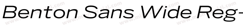 Benton Sans Wide Reg字体转换